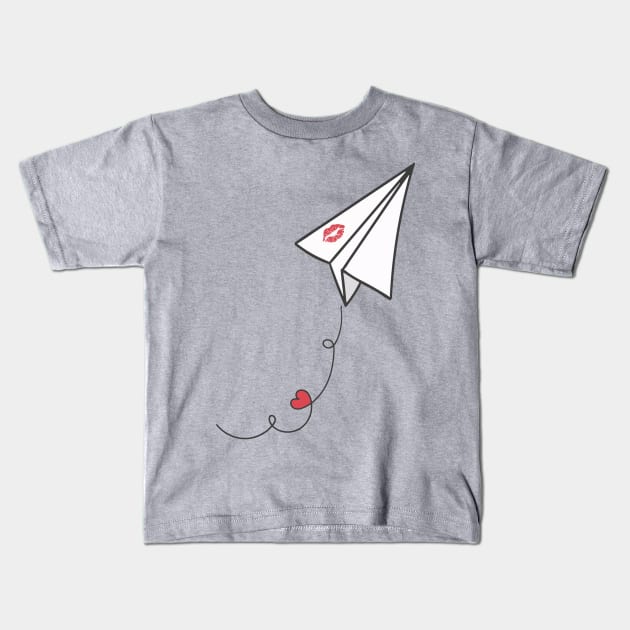 Paper Love Kids T-Shirt by magicmirror